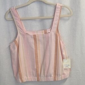 NWT a.n.a. Striped Crop Top Medium